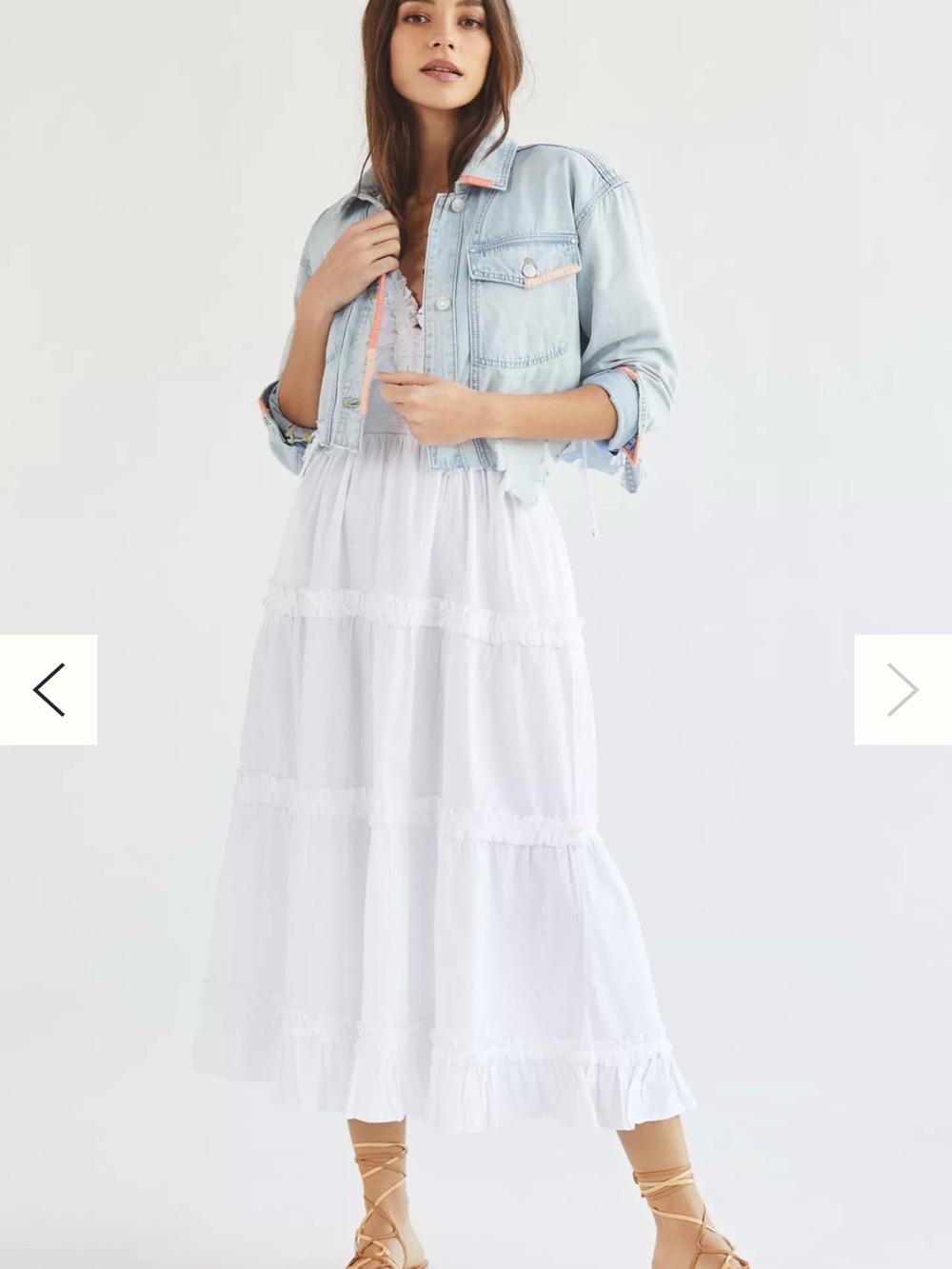 Anthropologie Pilcro Ultra-Crop Trucker Denim Jacket